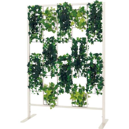 【直送】【人工観葉植物】ベルク/パネルパーテーション 白/GR2432 ※返品・代引・キャンセル不可・個人宅配送不可