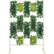 【直送】【人工観葉植物】ベルク/パネルパーテーション 白/GR2432 ※返品・代引・キャンセル不可・個人宅配送不可