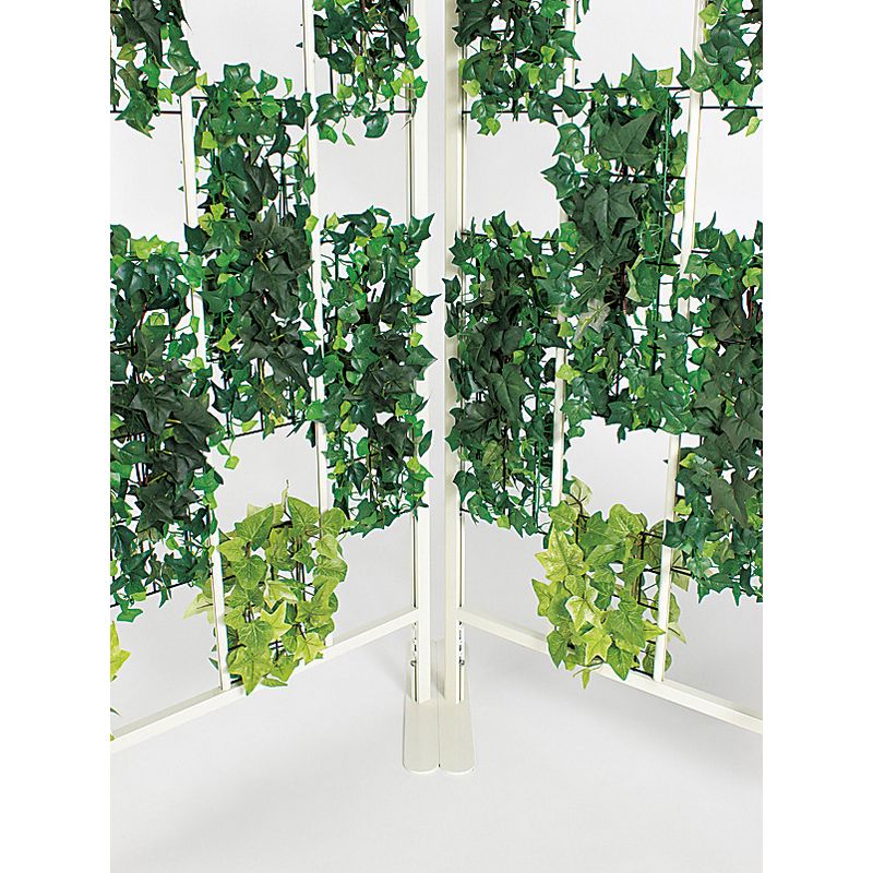 【直送】【人工観葉植物】ベルク/パネルパーテーション 白/GR2432 ※返品・代引・キャンセル不可・個人宅配送不可