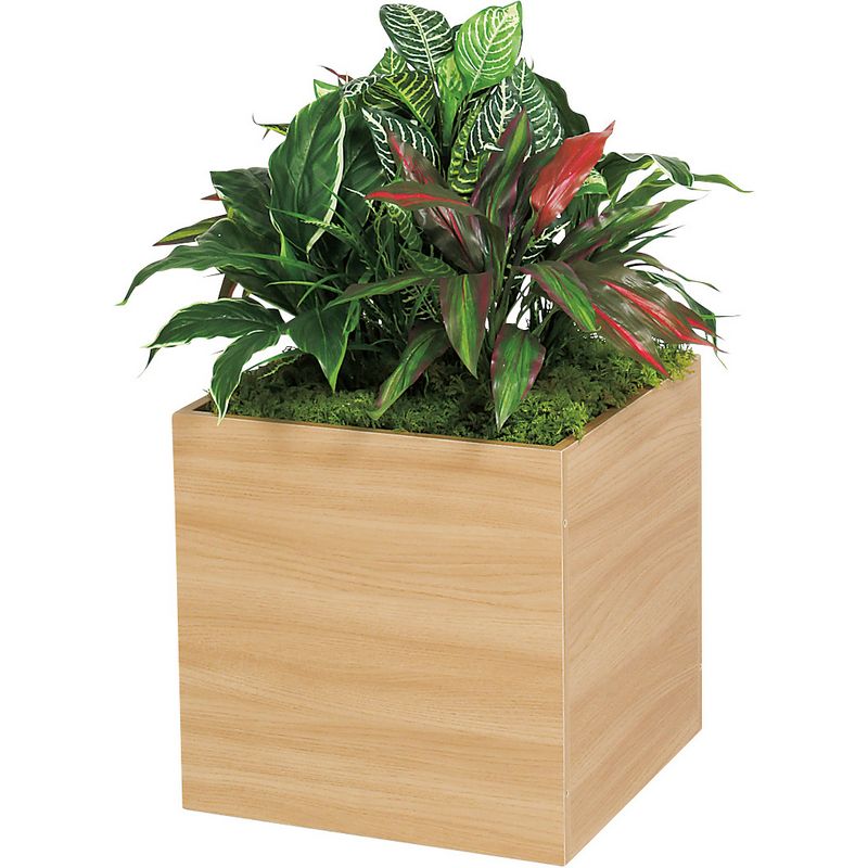 【直送】【人工観葉植物】ベルク/スタッキングプランター ナチュラル/GR2549 ※返品・代引・キャンセル不可・個人宅配送不可