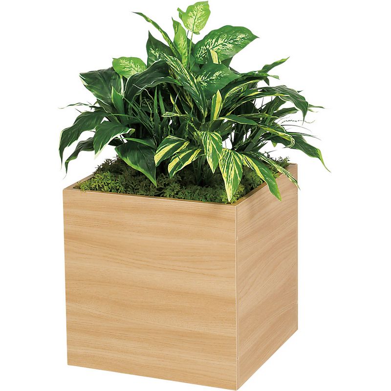 【直送】【人工観葉植物】ベルク/スタッキングプランター ナチュラル/GR2550 ※返品・代引・キャンセル不可・個人宅配送不可