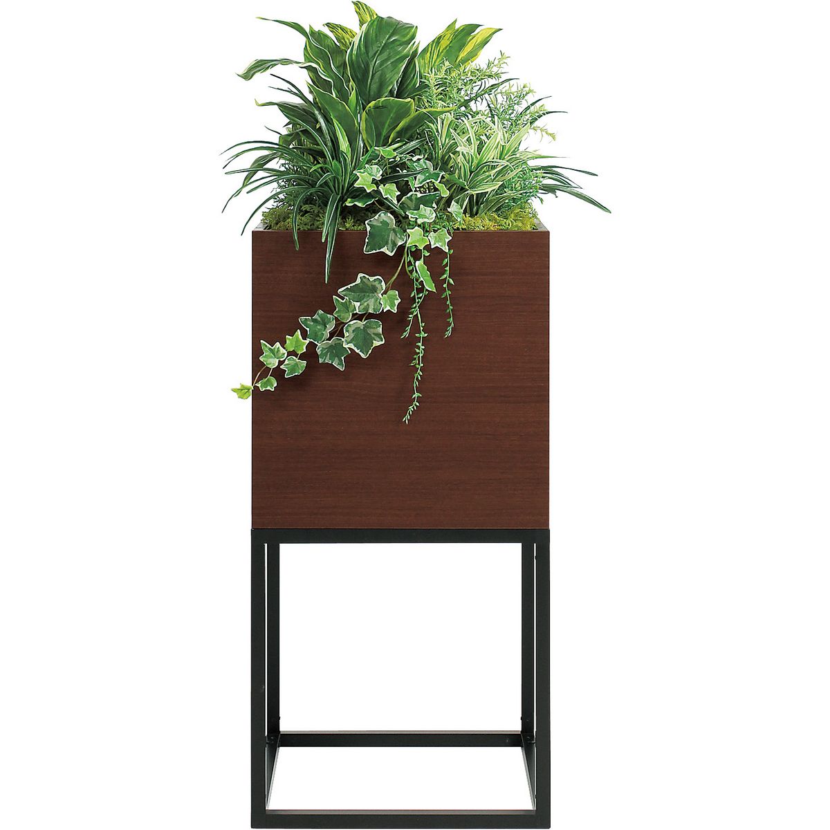 【直送】【人工観葉植物】ベルク/スタッキングプランター セピア/GR2554 ※返品・代引・キャンセル不可・個人宅配送不可