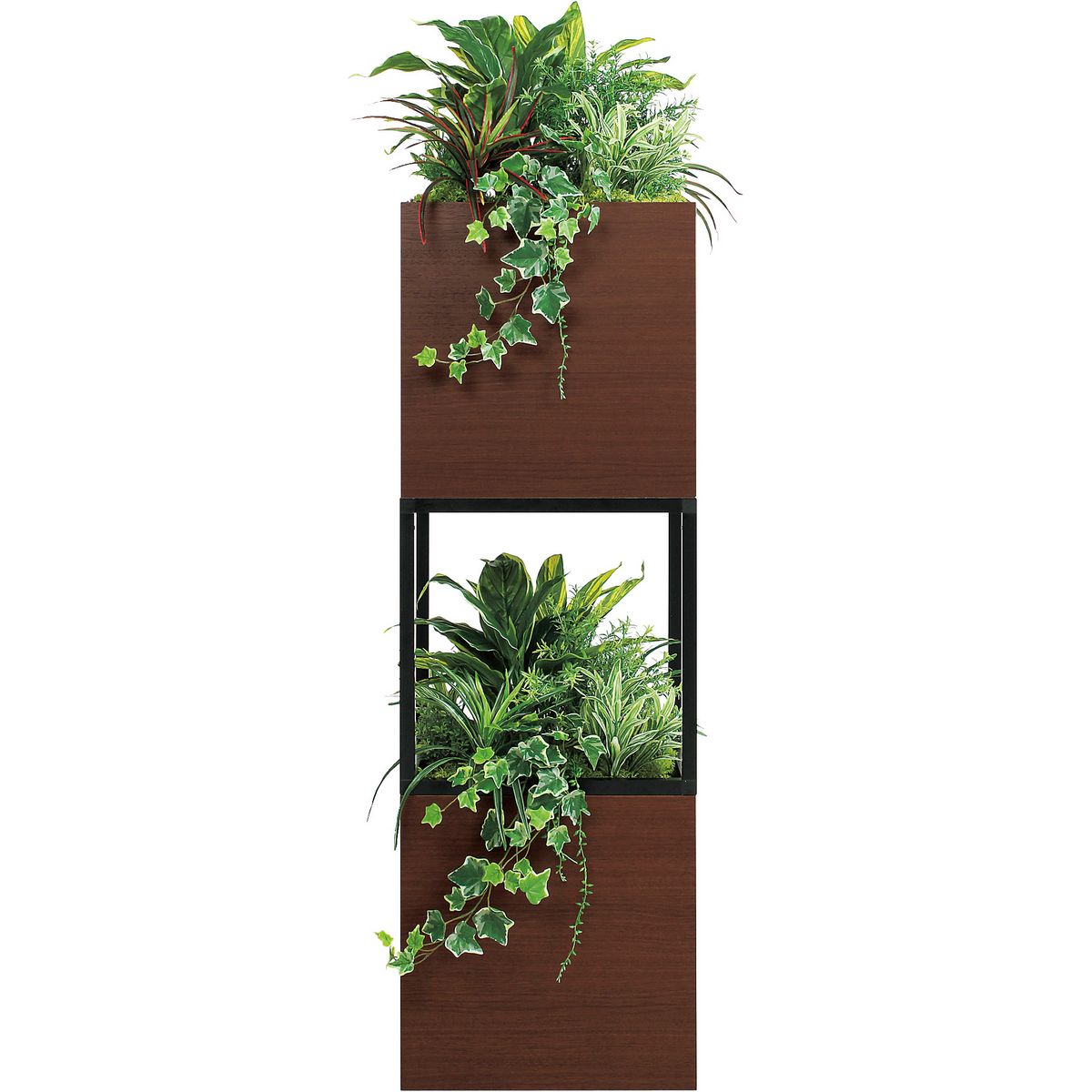【直送】【人工観葉植物】ベルク/スタッキングプランター セピア/GR2556 ※返品・代引・キャンセル不可・個人宅配送不可