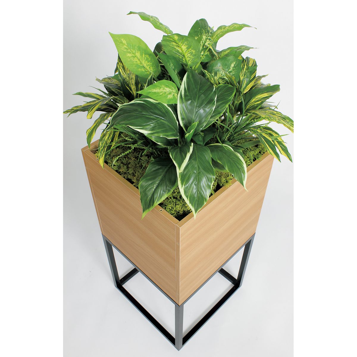【直送】【人工観葉植物】ベルク/スタッキングプランター セピア/GR2556 ※返品・代引・キャンセル不可・個人宅配送不可