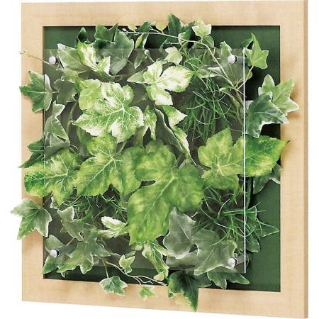 【直送】【人工観葉植物】ベルク/ウォールグリーン(木目) ナチュラル/GR3342 ※返品・代引・キャンセル不可・個人宅配送不可