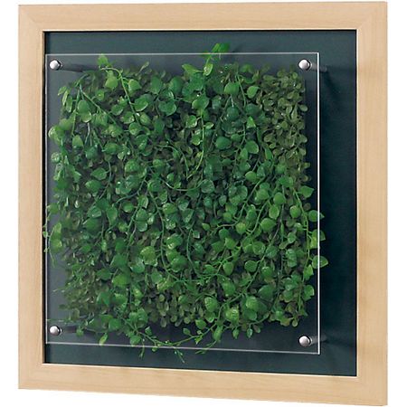 【直送】【人工観葉植物】ベルク/ウォールグリーン(木目) ナチュラル/GR3346 ※返品・代引・キャンセル不可・個人宅配送不可