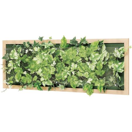 【直送】【人工観葉植物】ベルク/ウォールグリーン(木目) ナチュラル/GR3356 ※返品・代引・キャンセル不可・個人宅配送不可