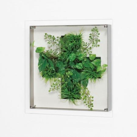 【直送】【人工観葉植物】ベルク/アートグリーン シルバー/GR3438 ※返品・代引・キャンセル不可・個人宅配送不可
