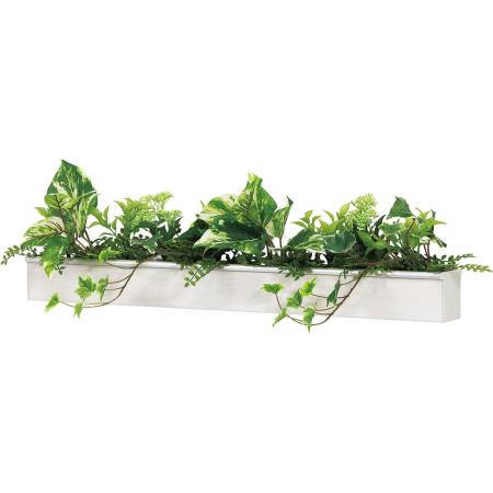 【直送】【人工観葉植物】ベルク/ウォールポット 白/GR4040 ※返品・代引・キャンセル不可・個人宅配送不可