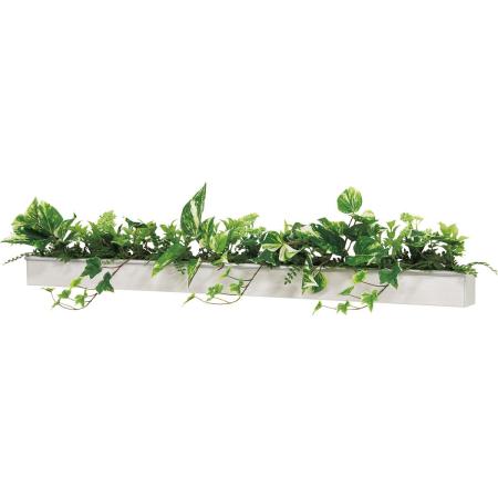 【直送】【人工観葉植物】ベルク/ウォールポット 白/GR4041 ※返品・代引・キャンセル不可・個人宅配送不可