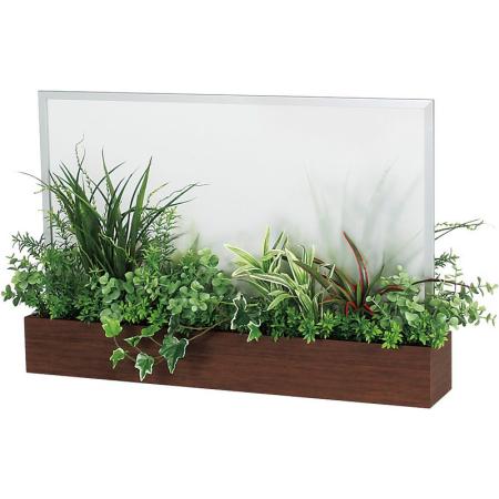 【直送】【人工観葉植物】ベルク/卓上ポット セピア/GR4235 ※返品・代引・キャンセル不可・個人宅配送不可