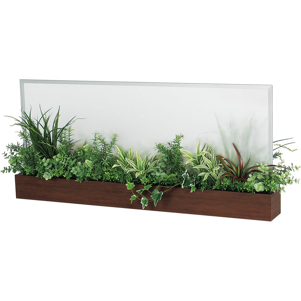 【直送】【人工観葉植物】ベルク/卓上ポット セピア/GR4236 ※返品・代引・キャンセル不可・個人宅配送不可