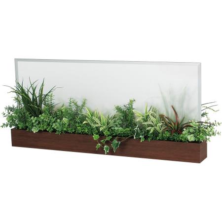 【直送】【人工観葉植物】ベルク/卓上ポット セピア/GR4236 ※返品・代引・キャンセル不可・個人宅配送不可