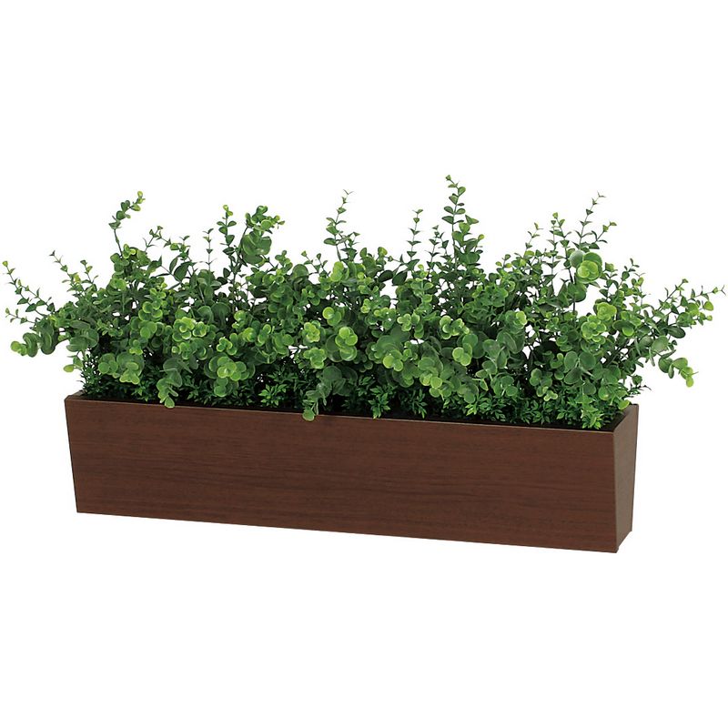 【直送】【人工観葉植物】ベルク/卓上ポット セピア/GR4304 ※返品・代引・キャンセル不可・個人宅配送不可