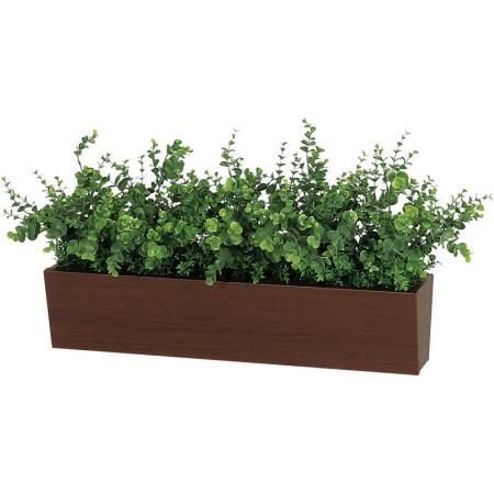 【直送】【人工観葉植物】ベルク/卓上ポット セピア/GR4304 ※返品・代引・キャンセル不可・個人宅配送不可