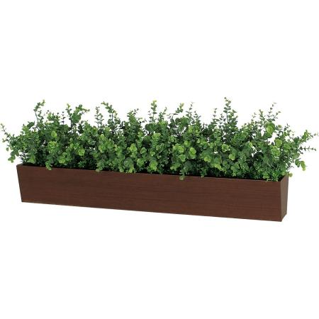 【直送】【人工観葉植物】ベルク/卓上ポット セピア/GR4306 ※返品・代引・キャンセル不可・個人宅配送不可