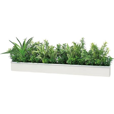 【直送】【人工観葉植物】ベルク/ウォールポット 白/GR4340 ※返品・代引・キャンセル不可・個人宅配送不可