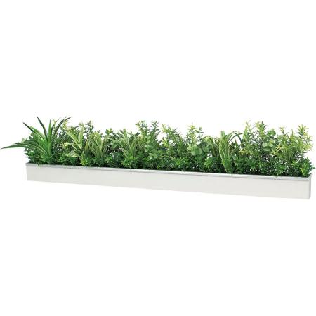 【直送】【人工観葉植物】ベルク/ウォールポット 白/GR4341 ※返品・代引・キャンセル不可・個人宅配送不可