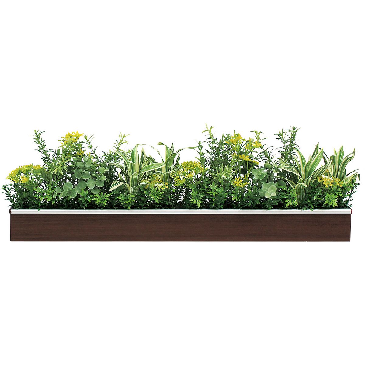 【直送】【人工観葉植物】ベルク/ウォールポット セピア/GR4342 ※返品・代引・キャンセル不可・個人宅配送不可