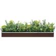 【直送】【人工観葉植物】ベルク/ウォールポット セピア/GR4342 ※返品・代引・キャンセル不可・個人宅配送不可
