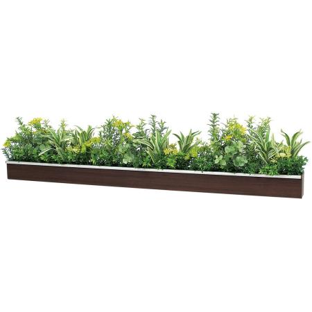 【直送】【人工観葉植物】ベルク/ウォールポット セピア/GR4343 ※返品・代引・キャンセル不可・個人宅配送不可