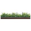 【直送】【人工観葉植物】ベルク/ウォールポット セピア/GR4343 ※返品・代引・キャンセル不可・個人宅配送不可
