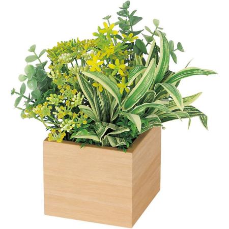 特価◎【直送】【人工観葉植物】ベルク/卓上ポット ナチュラル/GR4381 ※返品・代引・キャンセル不可・個人宅配送不可