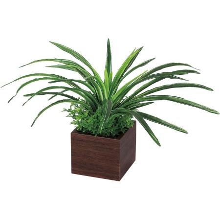 特価◎【直送】【人工観葉植物】ベルク/卓上ポット セピア/GR4387 ※返品・代引・キャンセル不可・個人宅配送不可