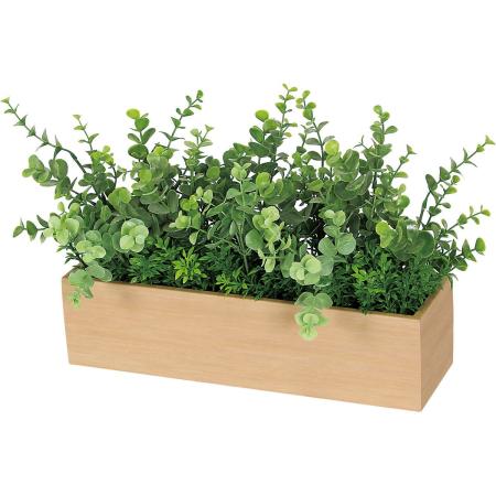 【直送】【人工観葉植物】ベルク/卓上ポット ナチュラル/GR4388 ※返品・代引・キャンセル不可・個人宅配送不可