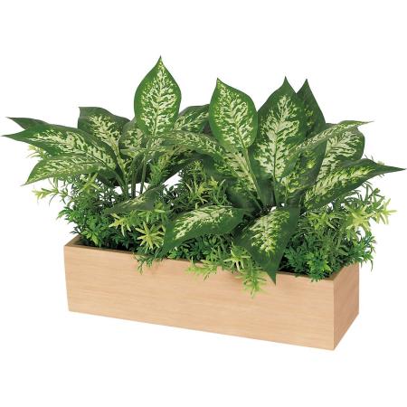 【直送】【人工観葉植物】ベルク/卓上ポット ナチュラル/GR4390 ※返品・代引・キャンセル不可・個人宅配送不可