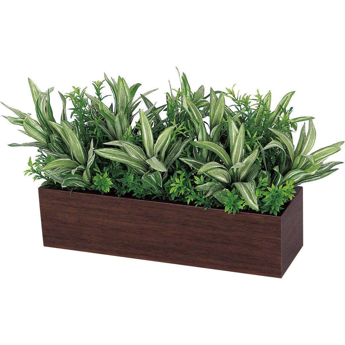 【直送】【人工観葉植物】ベルク/卓上ポット セピア/GR4392 ※返品・代引・キャンセル不可・個人宅配送不可