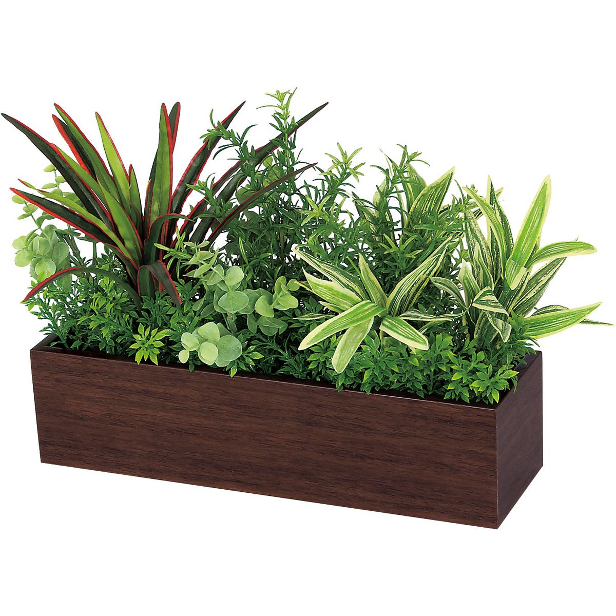 【直送】【人工観葉植物】ベルク/卓上ポット セピア/GR4393 ※返品・代引・キャンセル不可・個人宅配送不可