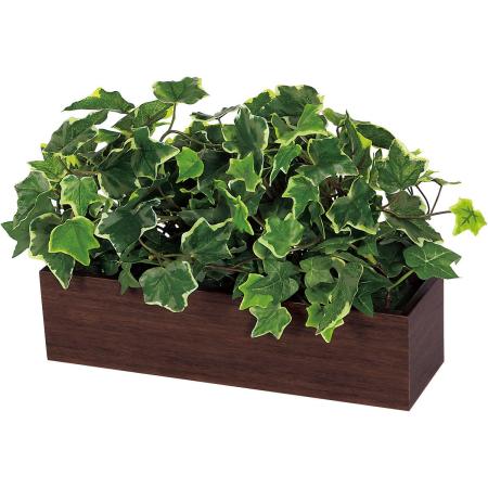 【直送】【人工観葉植物】ベルク/卓上ポット セピア/GR4394 ※返品・代引・キャンセル不可・個人宅配送不可