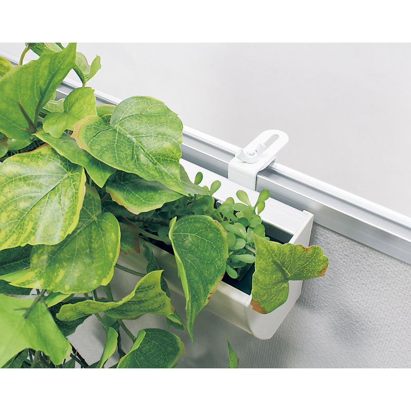 【直送】【人工観葉植物】ベルク/パーテーションポット 白/GR4423 ※返品・代引・キャンセル不可・個人宅配送不可