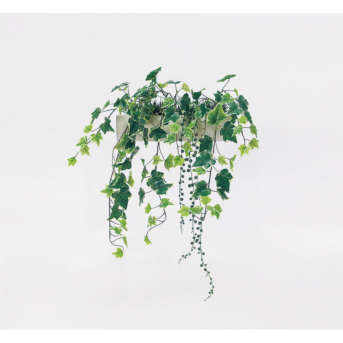 【直送】【人工観葉植物】ベルク/パーテーションポット 白/GR4426 ※返品・代引・キャンセル不可・個人宅配送不可