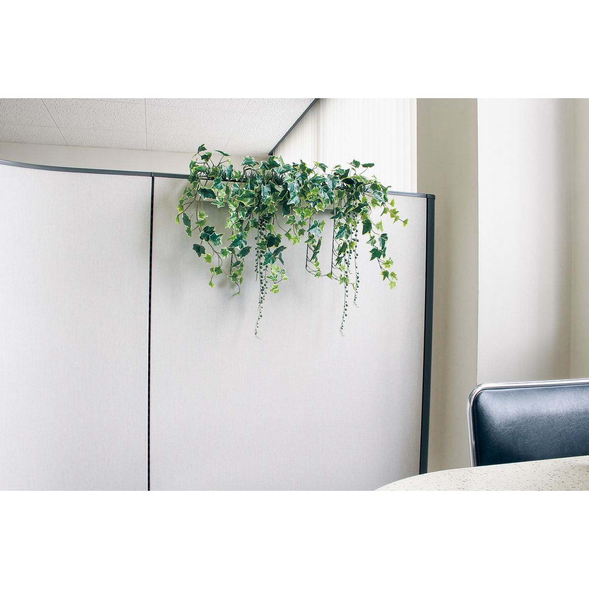 【直送】【人工観葉植物】ベルク/パーテーションポット 白/GR4427 ※返品・代引・キャンセル不可・個人宅配送不可