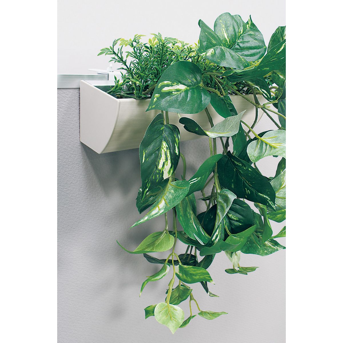 【直送】【人工観葉植物】ベルク/パーテーションポット 白/GR4429 ※返品・代引・キャンセル不可・個人宅配送不可