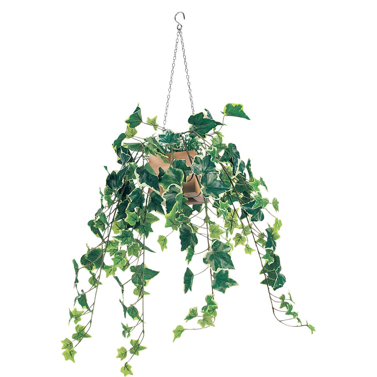 【直送】【人工観葉植物】ベルク/吊り下げポット ナチュラル/GR4452 ※返品・代引・キャンセル不可・個人宅配送不可