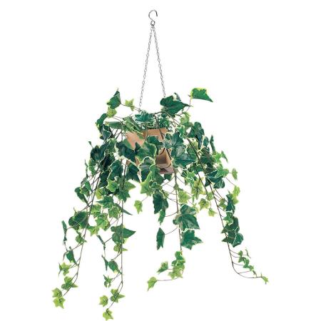【直送】【人工観葉植物】ベルク/吊り下げポット ナチュラル/GR4452 ※返品・代引・キャンセル不可・個人宅配送不可