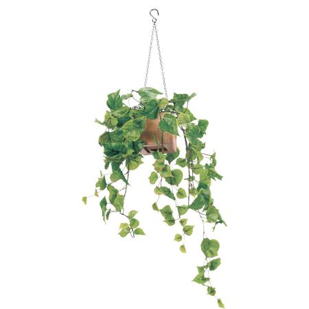 特価◎【直送】【人工観葉植物】ベルク/吊り下げポット ナチュラル/GR4453 ※返品・代引・キャンセル不可・個人宅配送不可