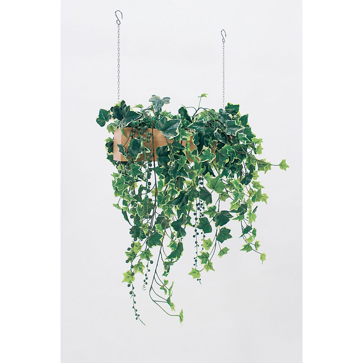 【直送】【人工観葉植物】ベルク/吊り下げポット ナチュラル/GR4456 ※返品・代引・キャンセル不可・個人宅配送不可