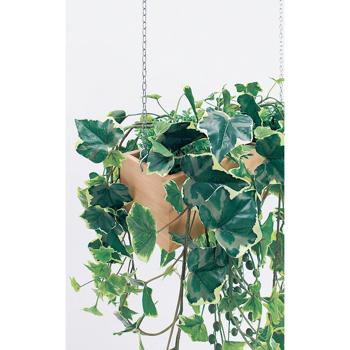 【直送】【人工観葉植物】ベルク/吊り下げポット ナチュラル/GR4456 ※返品・代引・キャンセル不可・個人宅配送不可