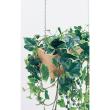 【直送】【人工観葉植物】ベルク/吊り下げポット ナチュラル/GR4456 ※返品・代引・キャンセル不可・個人宅配送不可
