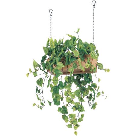 【直送】【人工観葉植物】ベルク/吊り下げポット ナチュラル/GR4457 ※返品・代引・キャンセル不可・個人宅配送不可