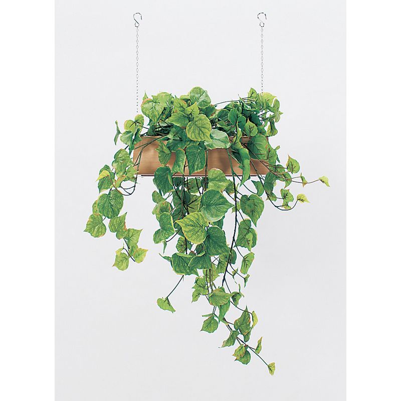 【直送】【人工観葉植物】ベルク/吊り下げポット ナチュラル/GR4457 ※返品・代引・キャンセル不可・個人宅配送不可