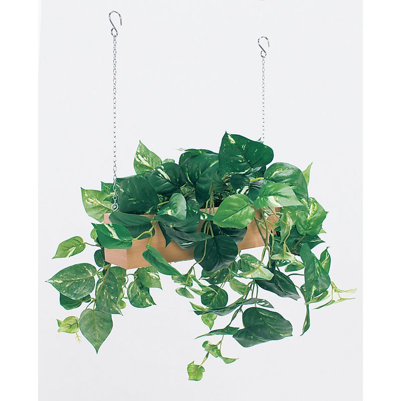 【直送】【人工観葉植物】ベルク/吊り下げポット ナチュラル/GR4459 ※返品・代引・キャンセル不可・個人宅配送不可