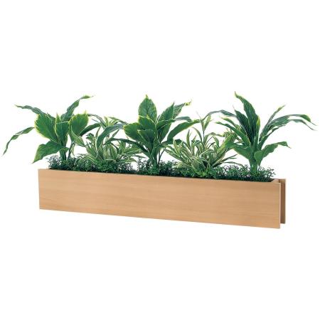 【直送】【人工観葉植物】ベルク/卓上ポット ナチュラル/GR4465 ※返品・代引・キャンセル不可・個人宅配送不可