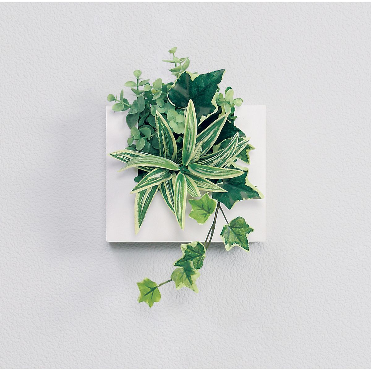 【直送】【人工観葉植物】ベルク/ウォールポット 白/GR4467 ※返品・代引・キャンセル不可・個人宅配送不可