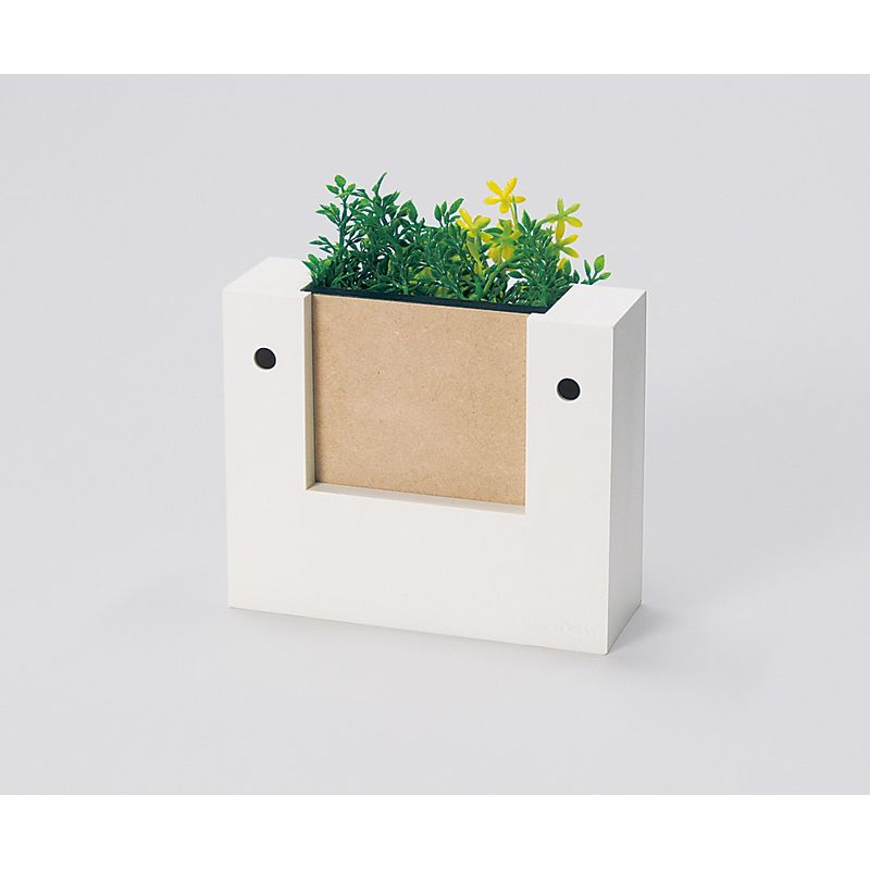 【直送】【人工観葉植物】ベルク/ウォールポット 白/GR4468 ※返品・代引・キャンセル不可・個人宅配送不可