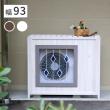 特価◎【直送】住まいスタイル/ステンドグラス室外機カバー「glass」(グラス) ホワイト/AC-DG930WHT